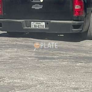 LXN8298 TX License Plate