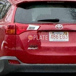 486EG3 MA License Plate
