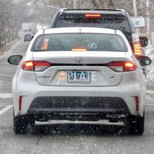 BU36191 CT License Plate