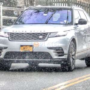 LAKERS23 NY License Plate