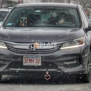 3FMH32 MA License Plate
