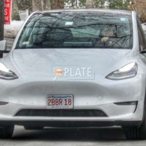 2BBR18 MA License Plate