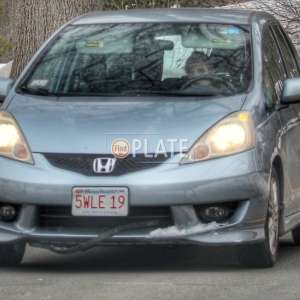 5WLE19 MA License Plate