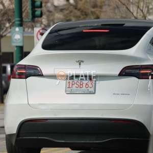1PSB63 MA License Plate