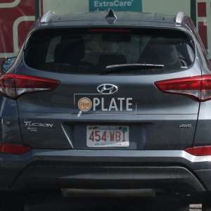 454WBI MA License Plate