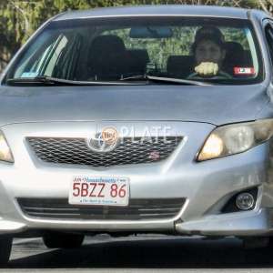 5BZZ86 MA License Plate