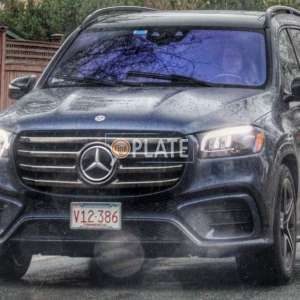V12386 MA License Plate