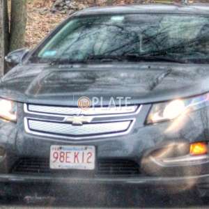 98EK12 MA License Plate