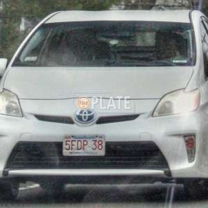 5FDP38 MA License Plate