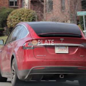 EV8695 MA License Plate
