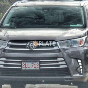 2LL712 MA License Plate