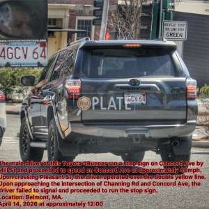 4GCV64 MA License Plate