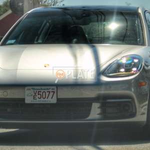 VE5077 MA License Plate