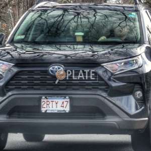 2RTY47 MA License Plate