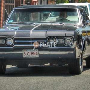 631BN4 MA License Plate