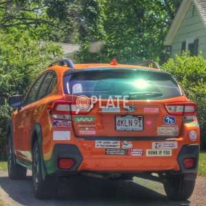 4KLN91 MA License Plate