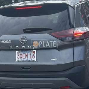 3XEM16 MA License Plate