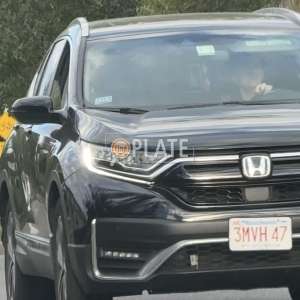 3MVH47 MA License Plate